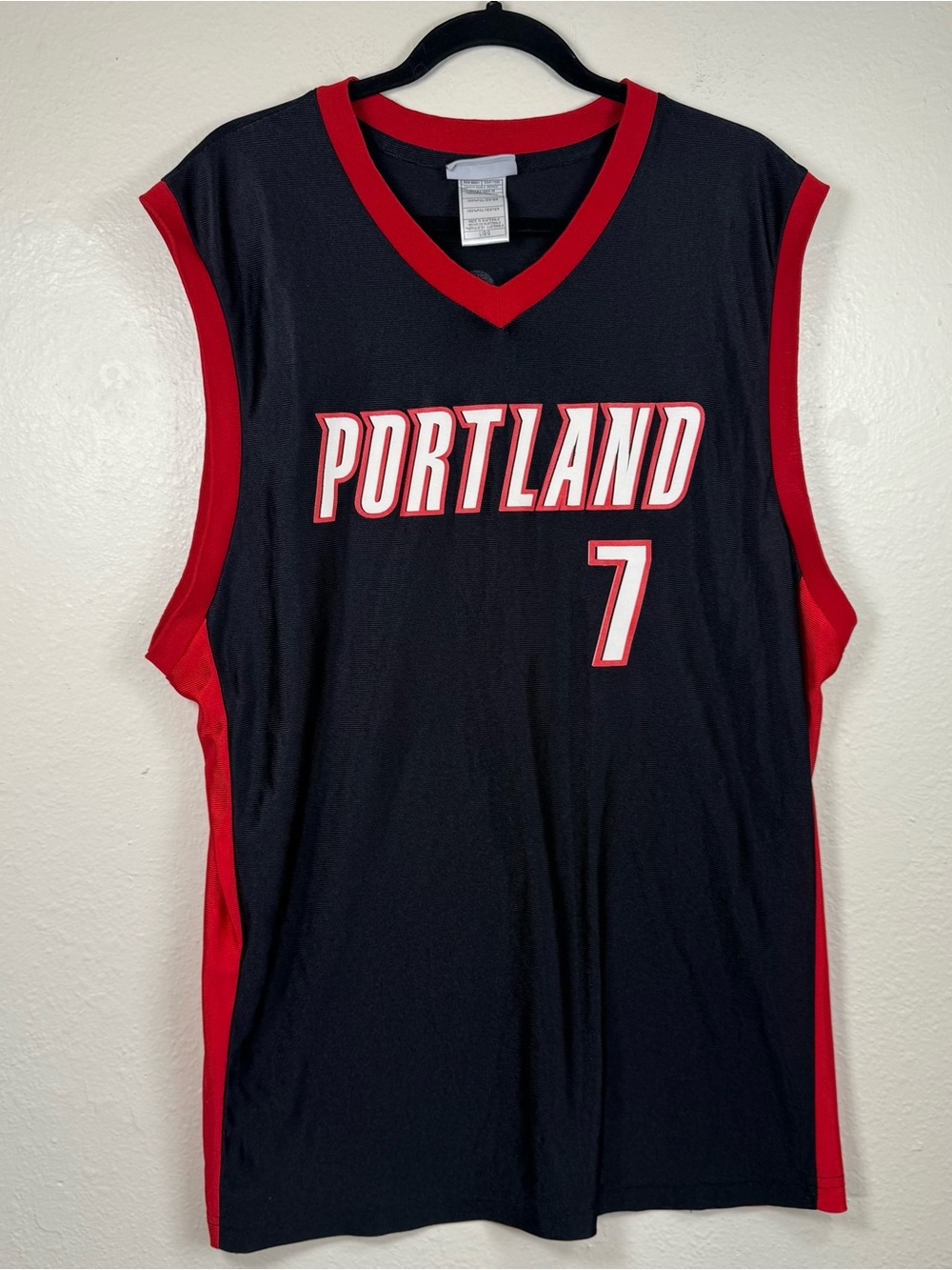 Brandon Roy #7 Portland Trailblazers Jersey Men’s Large NBA Basketball FLAWS
